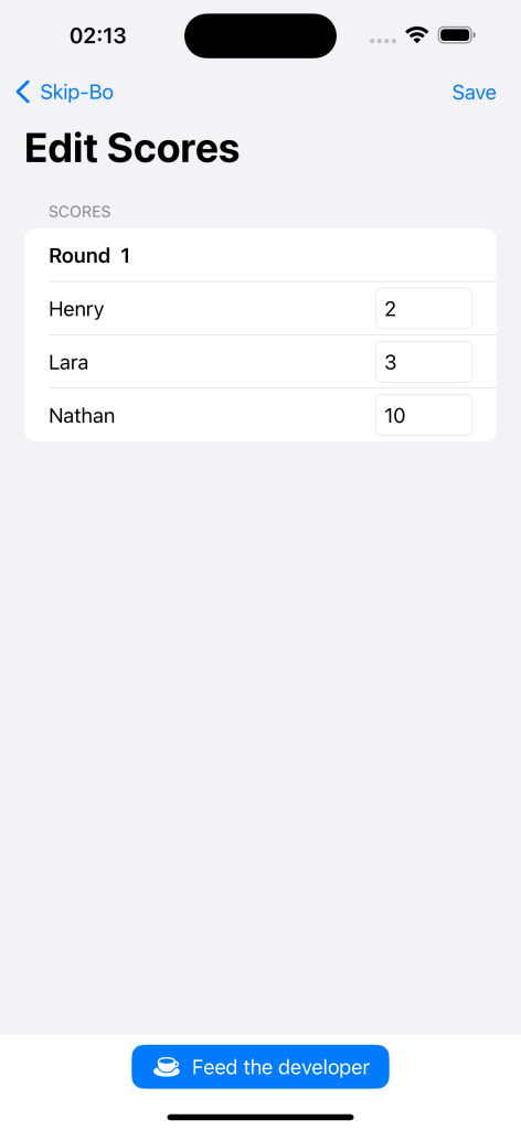 SJ Score Calculator 5/8